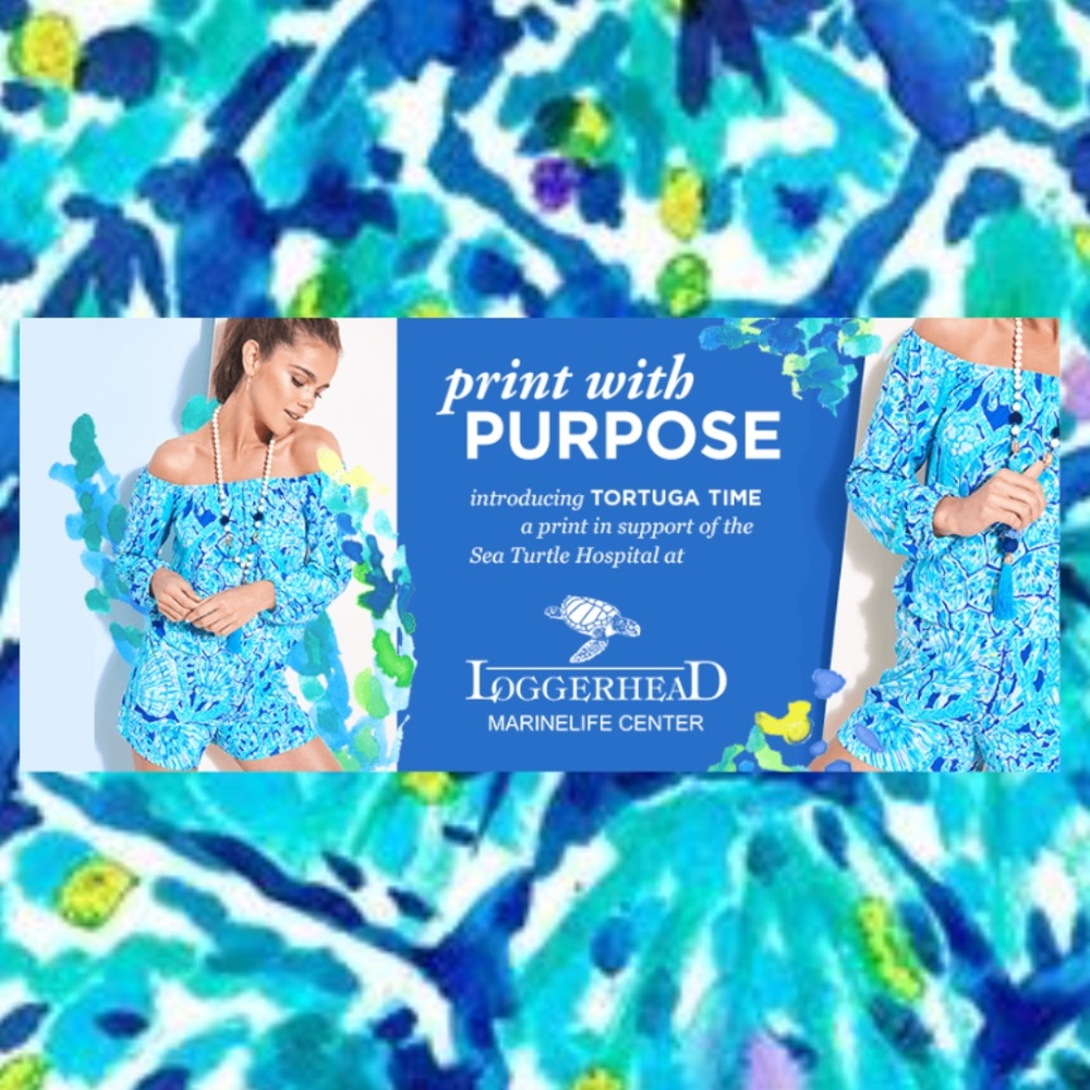 HTF Lilly Pulitzer Jane Shift Capri Teal Pop Up Tortuga Time, Size 4, NWT - Picture 5 of 9